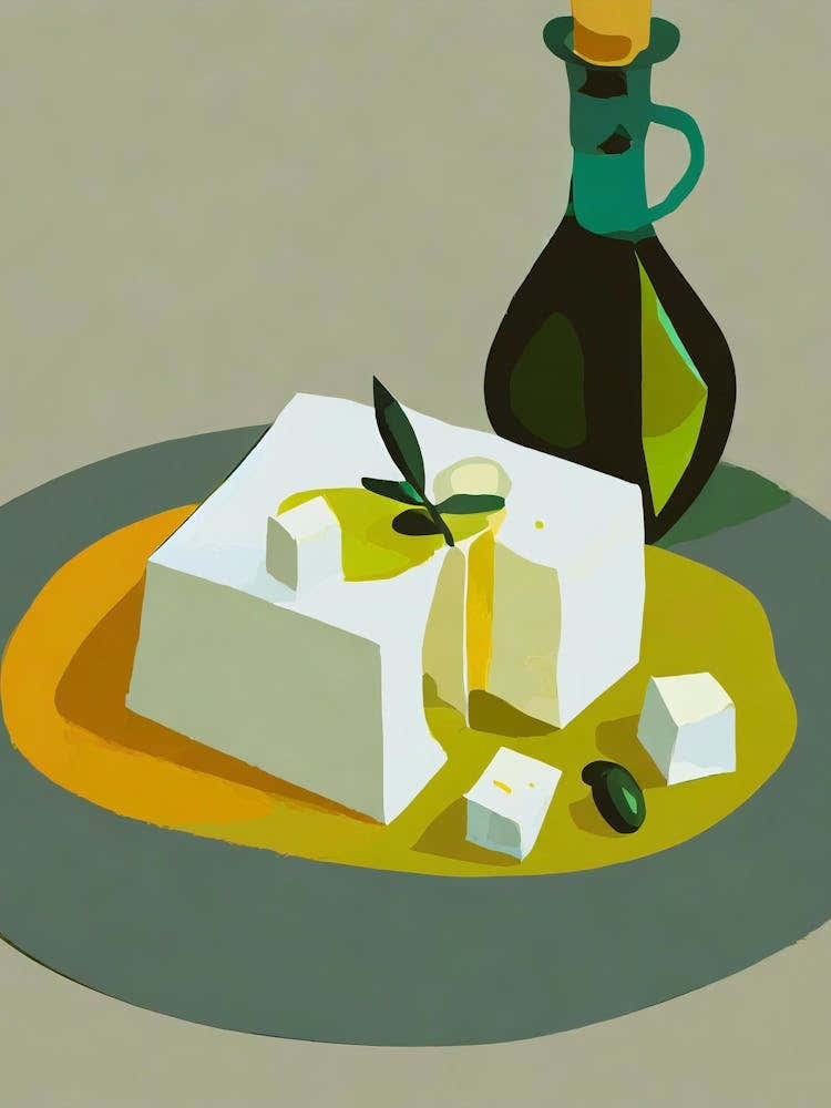 Olives And Feta Cheese