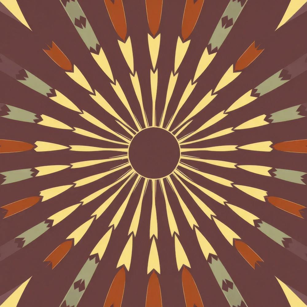 Abstract Sunburst