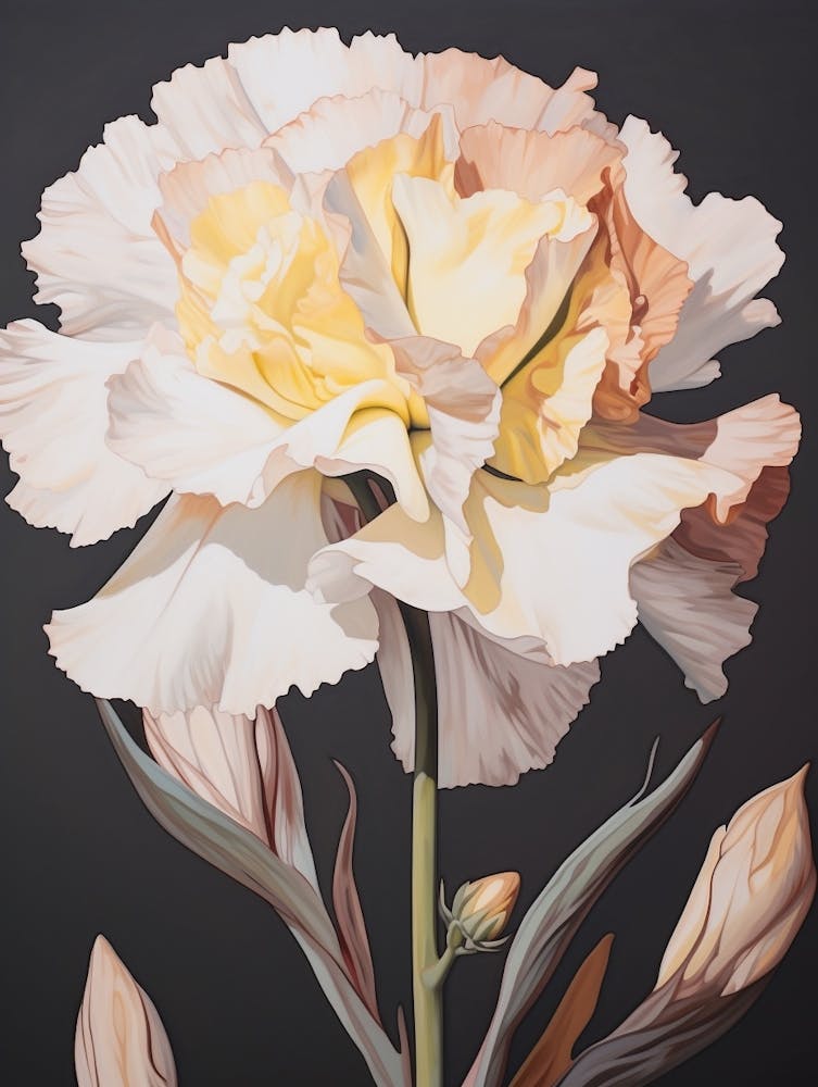 Carnation 4 Flower Painting