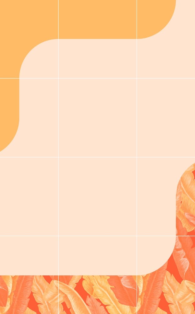 Mid Century Tropical Orange Way