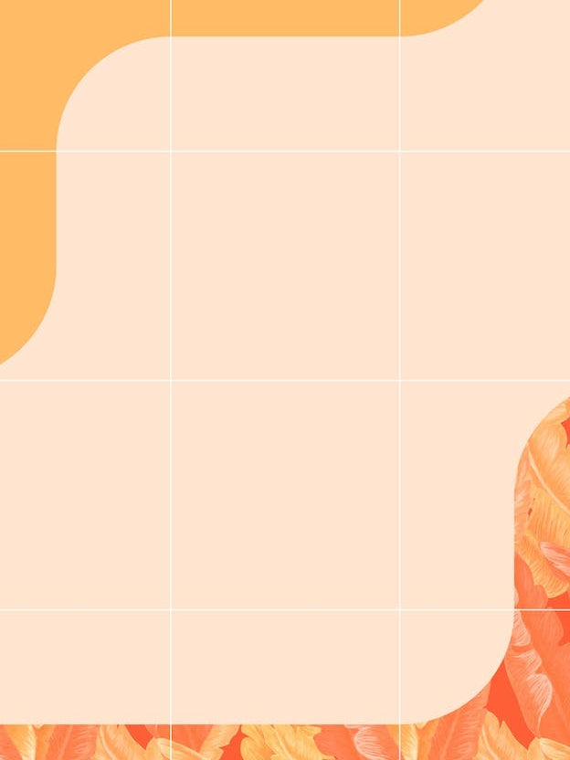 Mid Century Tropical Orange Way