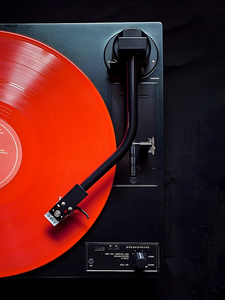 Red Vinyl Record