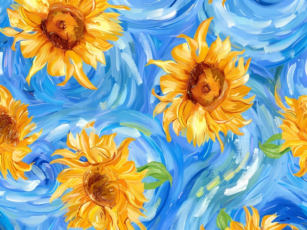 Sunflowers On The Waves