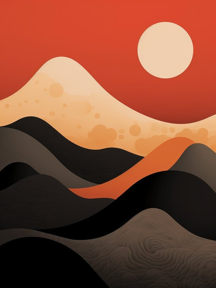 Volcanic Abstract Minimalist 8