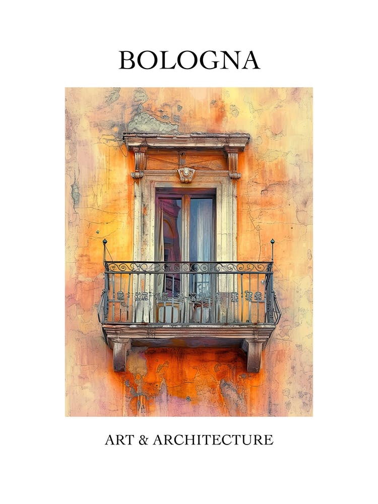 Bologna Travel And Architecture Poster 4