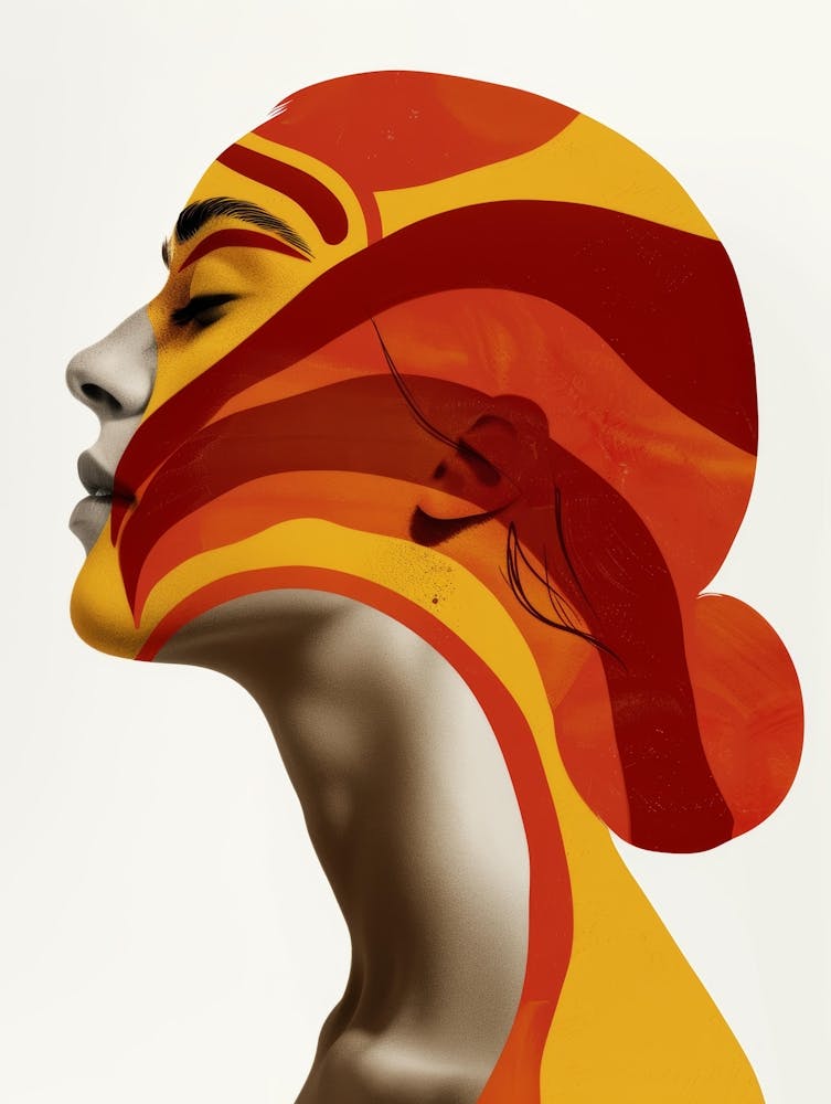 Abstract Of A Woman'S Face 15