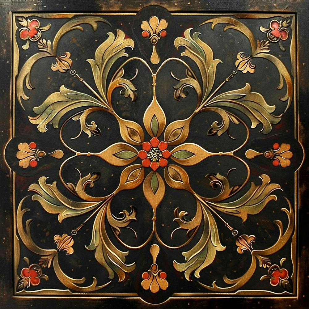 A Decorative Motif Oil Painting Illustration 1718803516 1