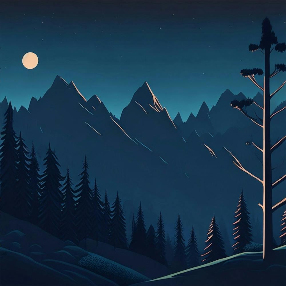 Night In The Mountains