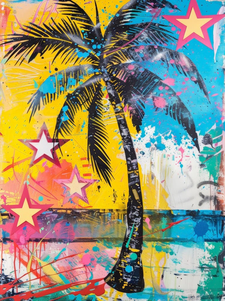 Palm Tree With Stars 2