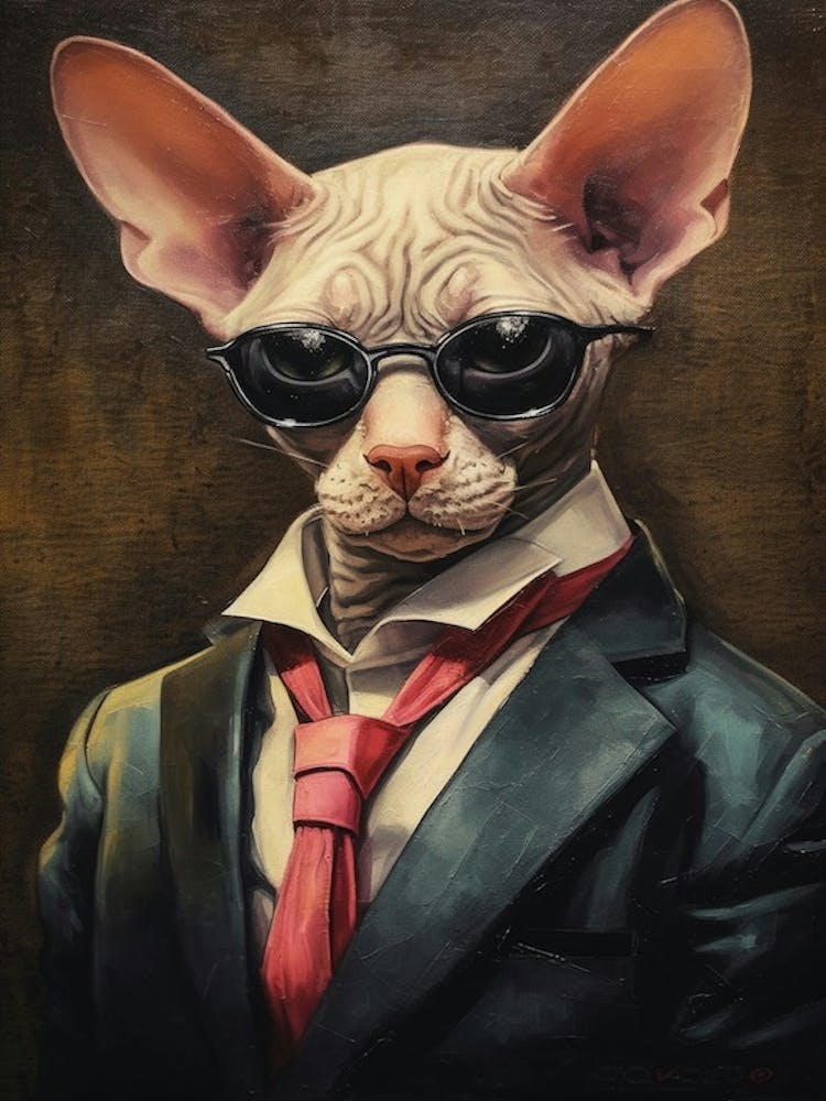 Gangster Cat Cornish Rex