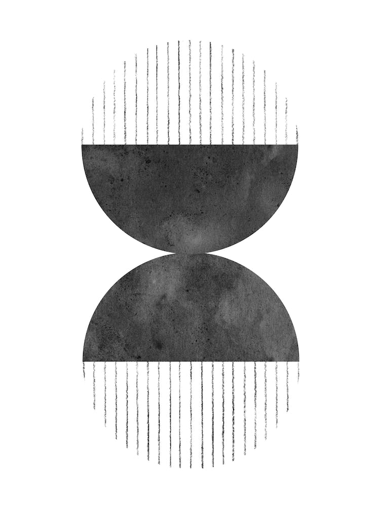 Schwarz-weiße geometrische Formen