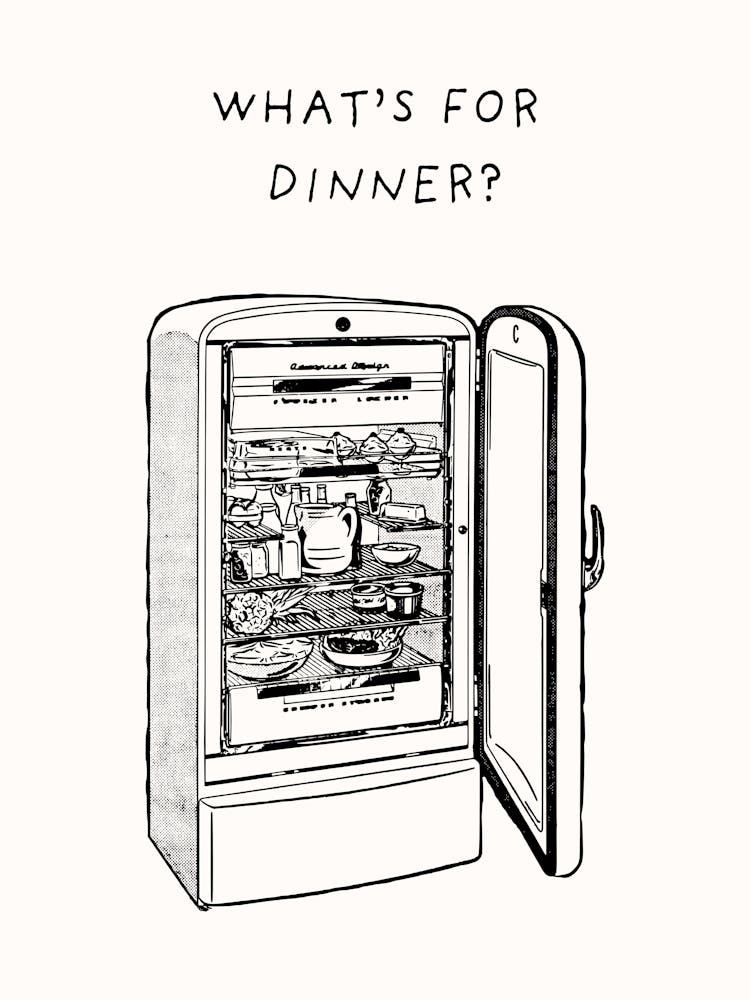 What'S For Dinner Kitchen Poster
