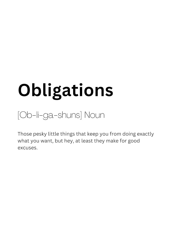 Obligations Definition Meaning