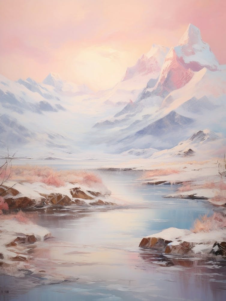 Dreamy Winter Painting Patagonia Argentina 1