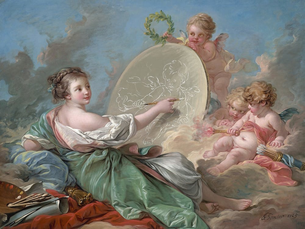 Allegory Of Painting, Francois Boucher