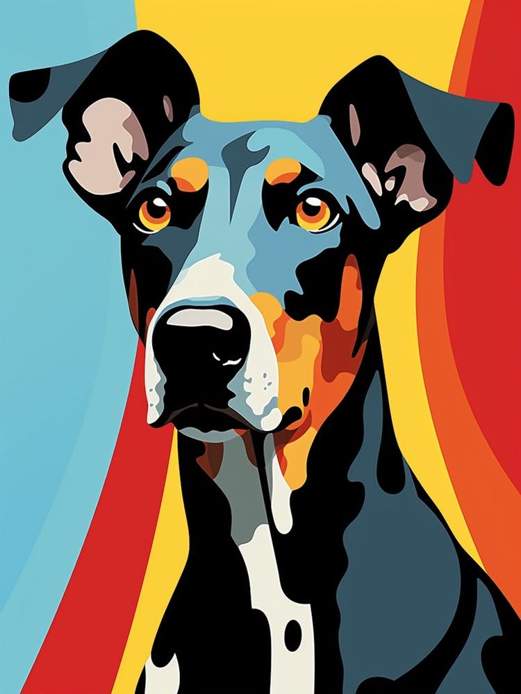 Bright Rainbow Dobermann 2