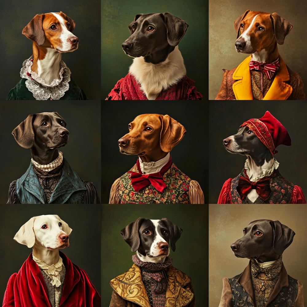 Portraits Of Dogs