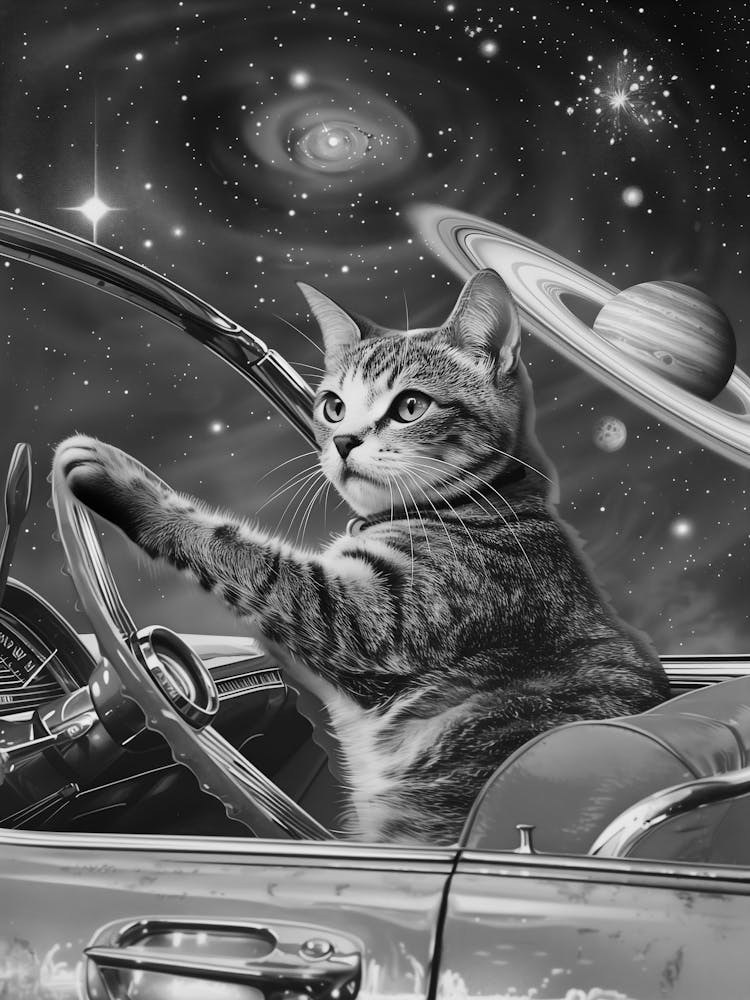 Katze im Weltraum