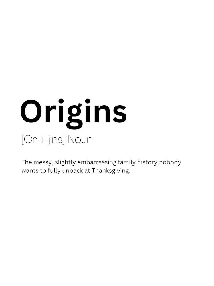 Origines Définition Signification