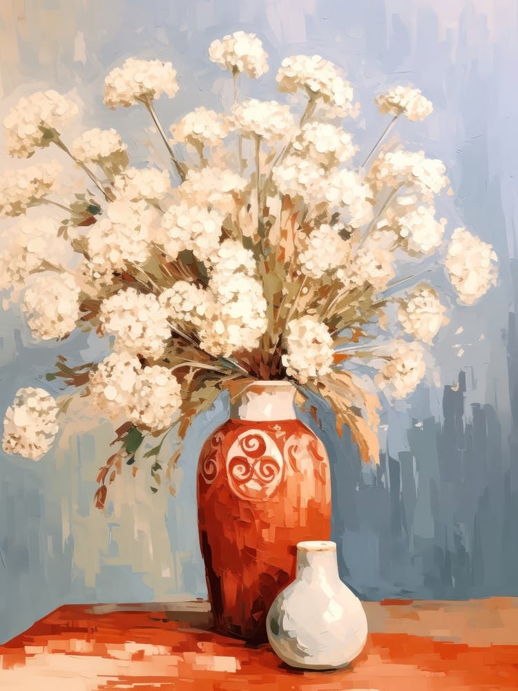 Queen Anne S Lace Flower Still Life Painting 2 Dreamy