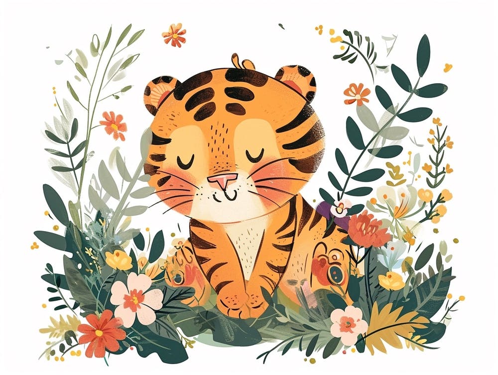 Little Floral Bengal Tiger 3