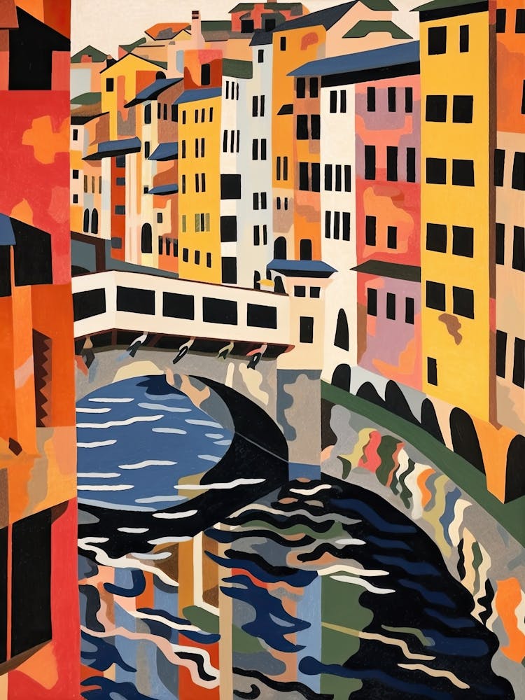 Ponte Vecchio, Florence Italy Colourful 3