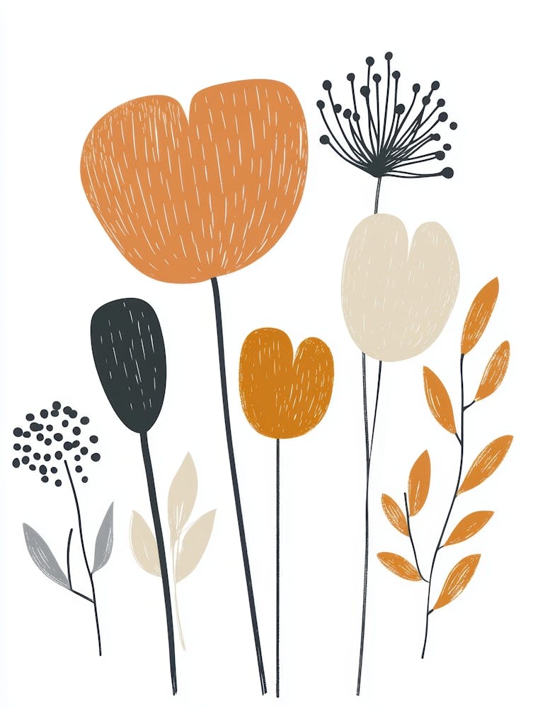 Orange Flowers 20