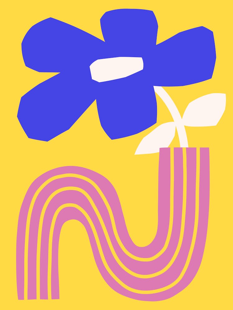 Colorful Flower Vase Print 7