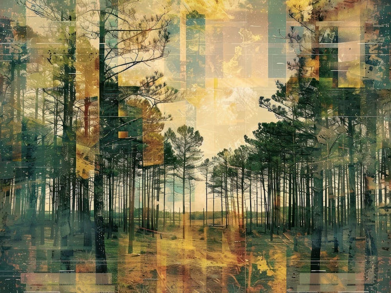 Forest Collage Vintage 2