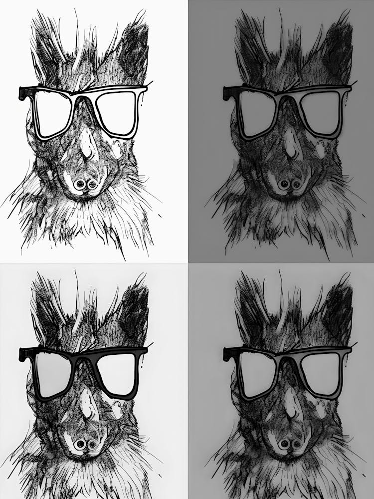 Fox In Glasses
