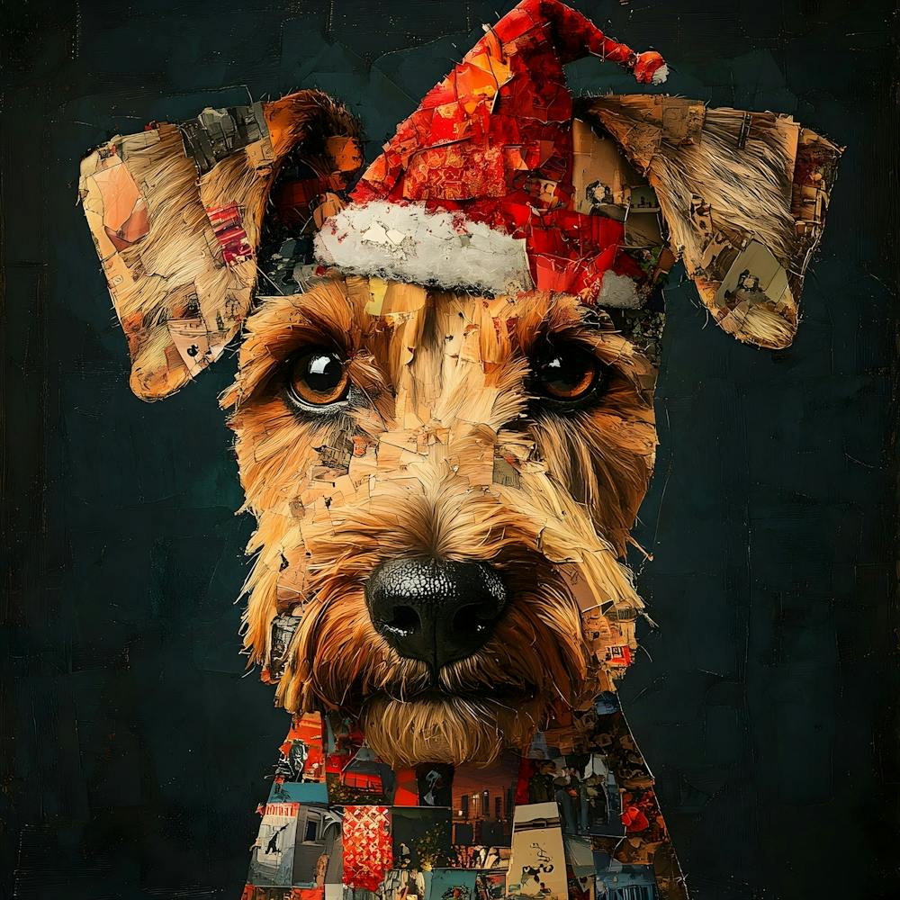 Christmas Airedale 6