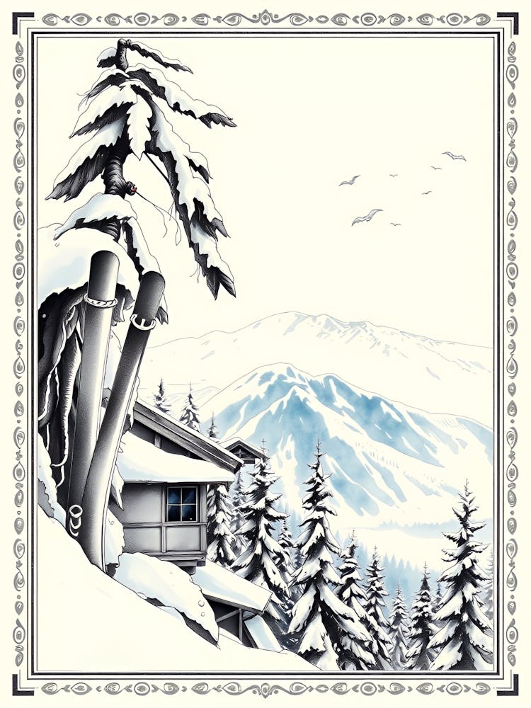 Illustration Of A Winter Scene