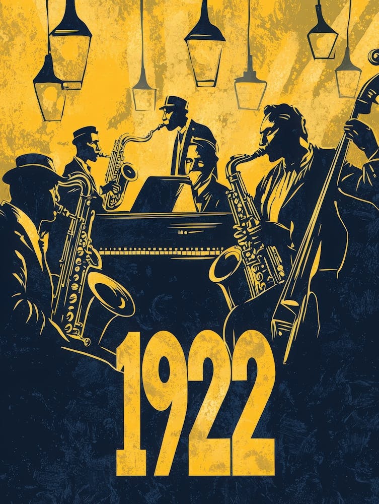 Aihrgdesign A Vintage Art Poster Celebrating The Jazz Age In 7