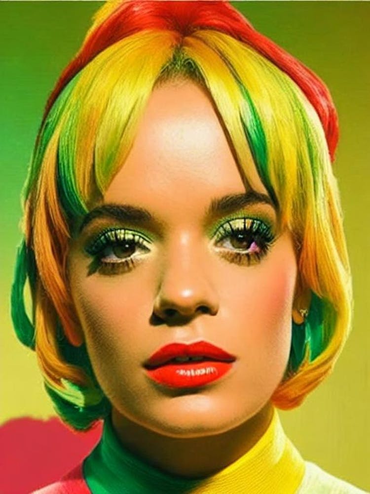 Lily Allen 2 Colourful Pop Art