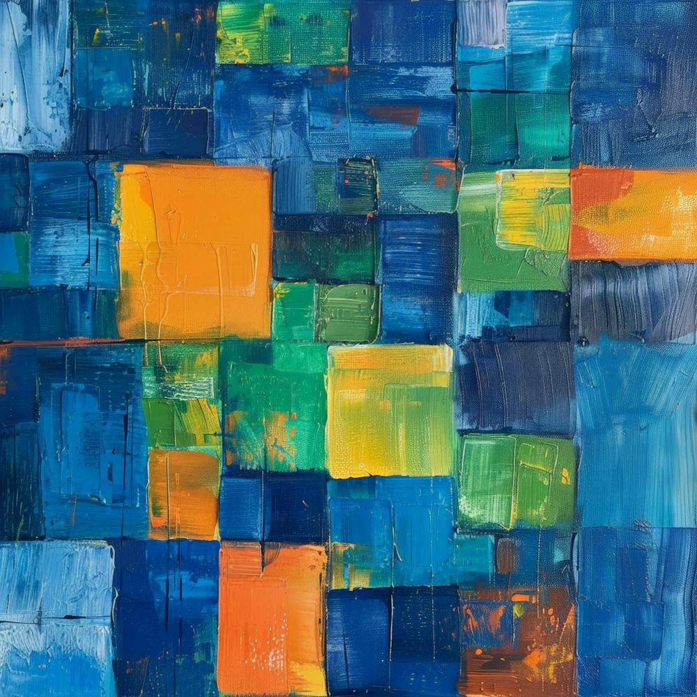 Blue Squares 9