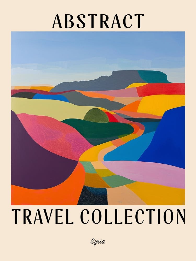 Abstrakt Reisekollektion Poster Syria 3