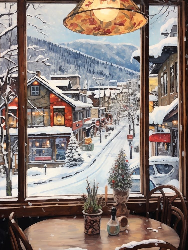 Winter Cityscape Leavenworth Washington