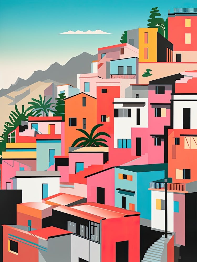 Rio De Janeiro, Brazil, Bold Outlines 3