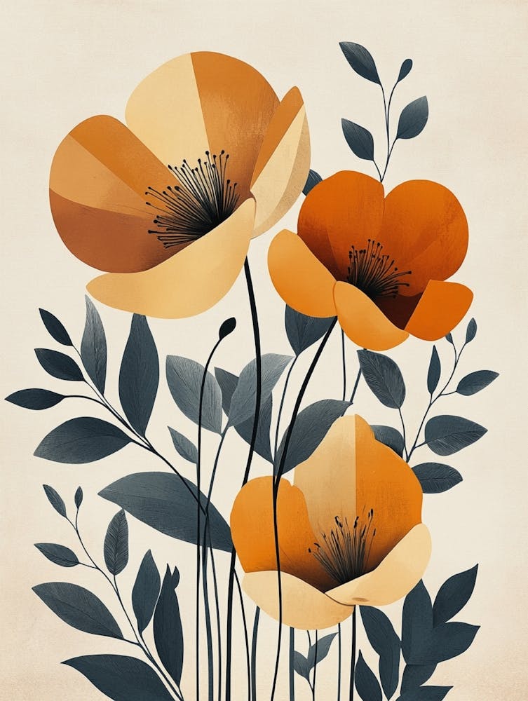 Coquelicots Impression sur Toile 5