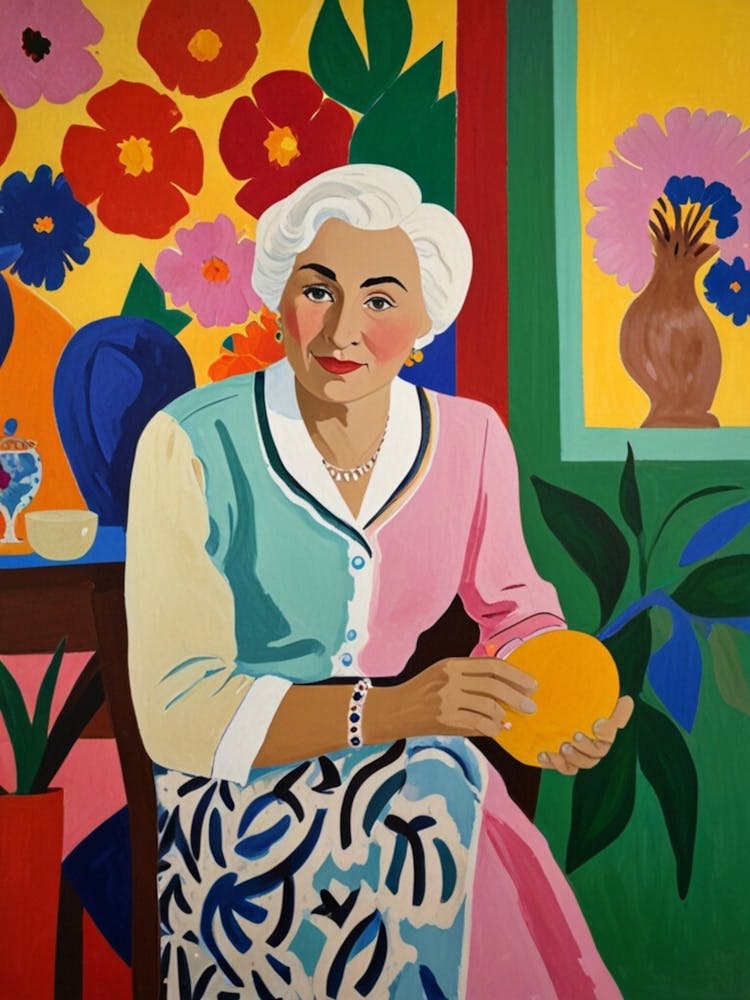 'The Old Lady With The Orange'