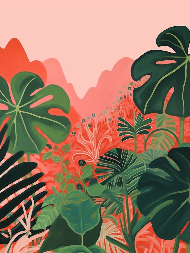 Boho Plant Painting Monstera Deliciosa 2