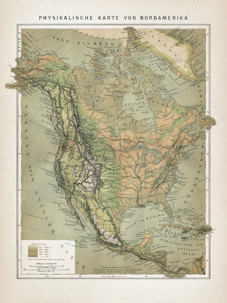 Vintage Brockhaus 5 Amerika Nord