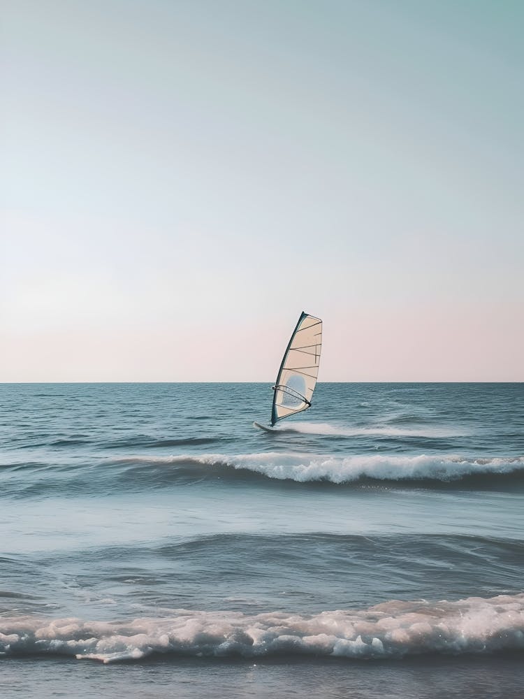 Segelboot auf dem Ozean 1