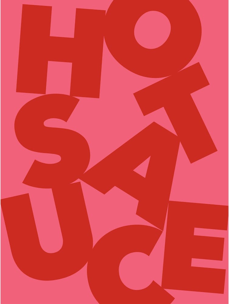 Hot Sauce typography