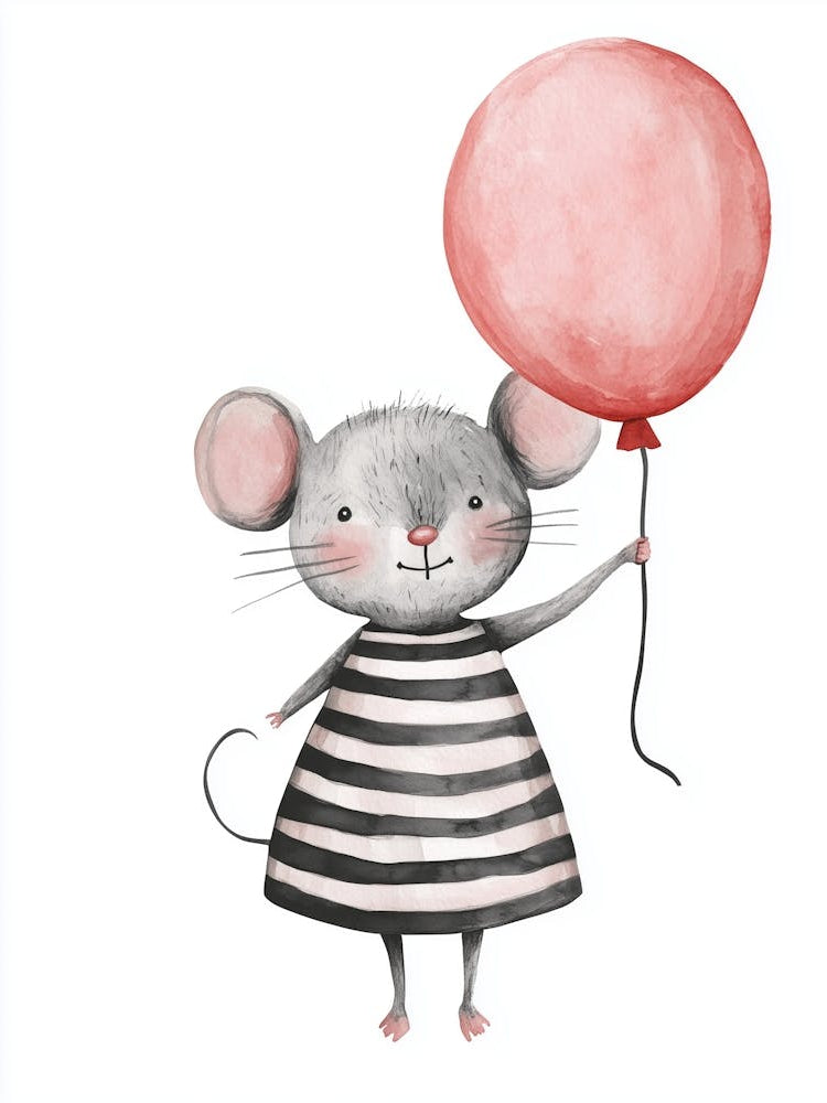 Mouse With Balloon