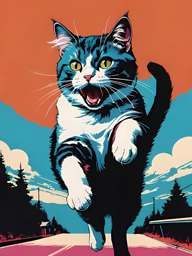 Cat Running
