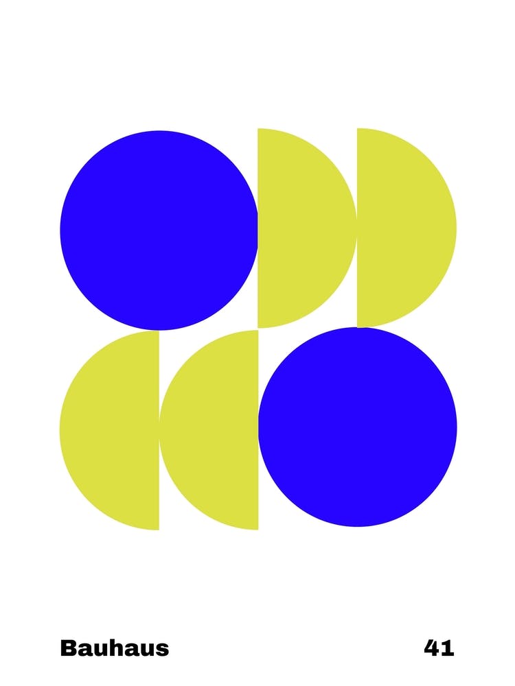 Geometric Bauhaus Poster 41