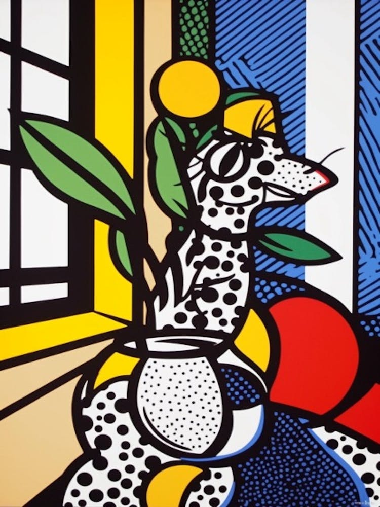 Heather Flower Still Life  3 Pop Art Style