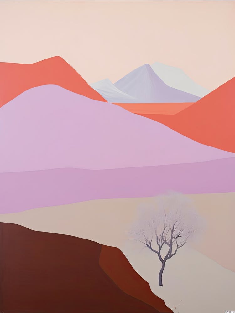 Atacama Desert   South America (Chile), Contemporary Abstract Illustration 1