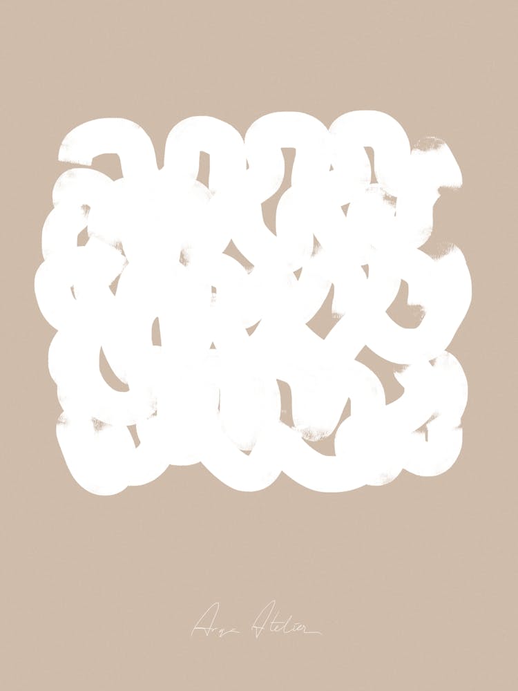 Abstract Composition In White